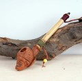 fajka gliniana glinianka fajka ceramiczna bambus kalunga parol mr bróg clay pipe.JPG