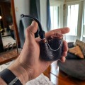 large tobacco pipe held in hand