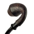 fajka do tytoniu johny pipes iran calabash brown briar tobacco pipe sandblasted 7.jpg