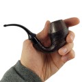 fajka do tytoniu johny pipes iran calabash brown briar tobacco pipe sandblasted 8.jpg