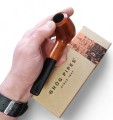 classic wooden pipe in hand mrbrog poland