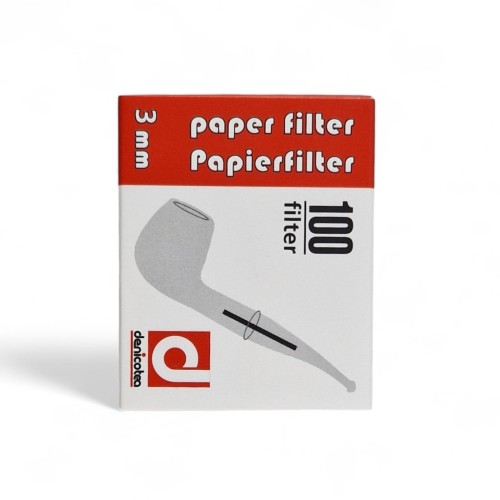 denicotea 3 mm paper pipe filters