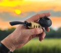smoking tobacco in a wooden pipe