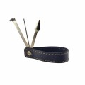 skórzany stojak fajkowy z niezbędnikiem