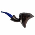 freehand zibi straight grain plateau briar pipe