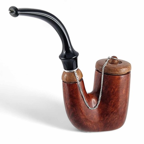 classic italian silver-wrapped pipe