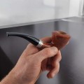briar pipes with an oval bowl