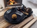 Aschenbecher mit Platz für zwei Pfeifen