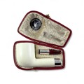 fajka dulger meerschaum block medium silver turcja