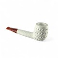 white billiard-shaped pipe