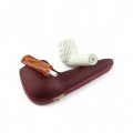 sepiolite pipe acrylic mouthpiece and pipe case