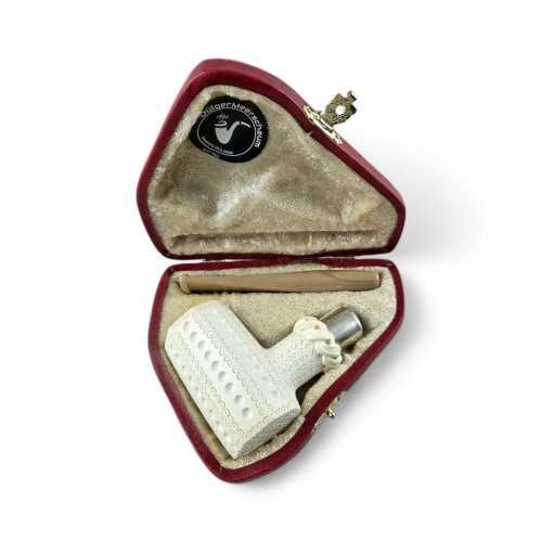 fajka z pianki morskiej dulger meerschaum dm66 medium silver (7)