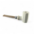 fajka z pianki morskiej dulger meerschaum dm66 medium silver (9)