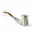 Dulger meerschaum pipe, Turkey, DM57, medium, 925 silver