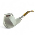 dýmka dulger meerschaum turecko dm57 střední stříbro 925