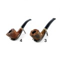 stained pipes made of briar