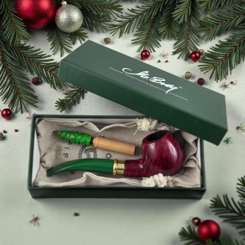 Christmas briar pipe as a gift