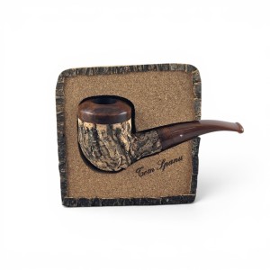 Pipe Tom Spanu Bent 4.911 Briar Cork Italy