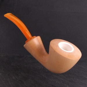 Pipe Brebbia Mara Calabash Reverse Naturale Italy Merschaum 