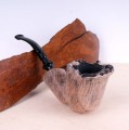 Erik Nording Pipe Black Straihgt Grain Freehand Fajka Wrzośiec brogshop.pl Mr Brog 