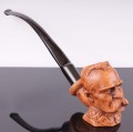 fajka gliniana glinianka  parol mr bróg brog fajka ceramiczna clay pipe Józef Piłsudski.JPG