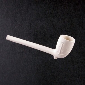 Clay pipe S02 length 11 cm Ceramic