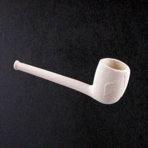 Clay pipe S07 length 11 cm Ceramic