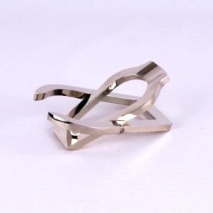 Pocket pipe stand chrome shiny 5.842