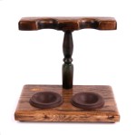 Stojak dębowy na 2 fajki Mr Bróg F2