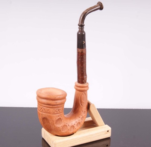 fajka gliniana glinianka folk mr bróg parol fajka ceramiczna clay pipe.JPG