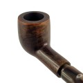 a briar pipe with a horn stem