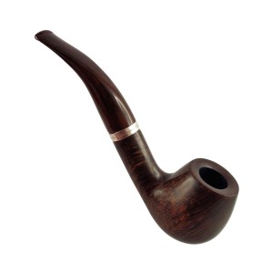 Wincent pipe no. 004 Briar Straight Grain Silver 925