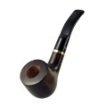 classic briar bent smoking pipe