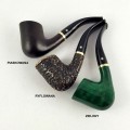 sandblasted and grooved briar pipes