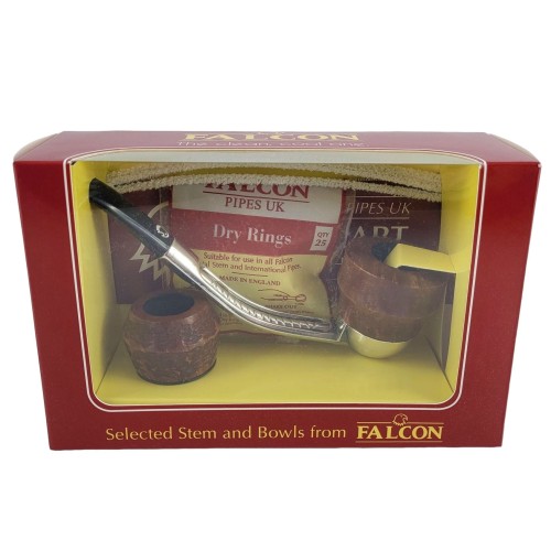 tobacco pipes uk FALCON UK Bent Pipe 6.205 Set Plymouth + Bulldog Briar BrogShop