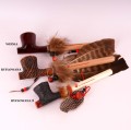 wooden Indian pipe for smoking tobacco, calumet