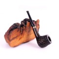 classic wooden pipe in fluted version